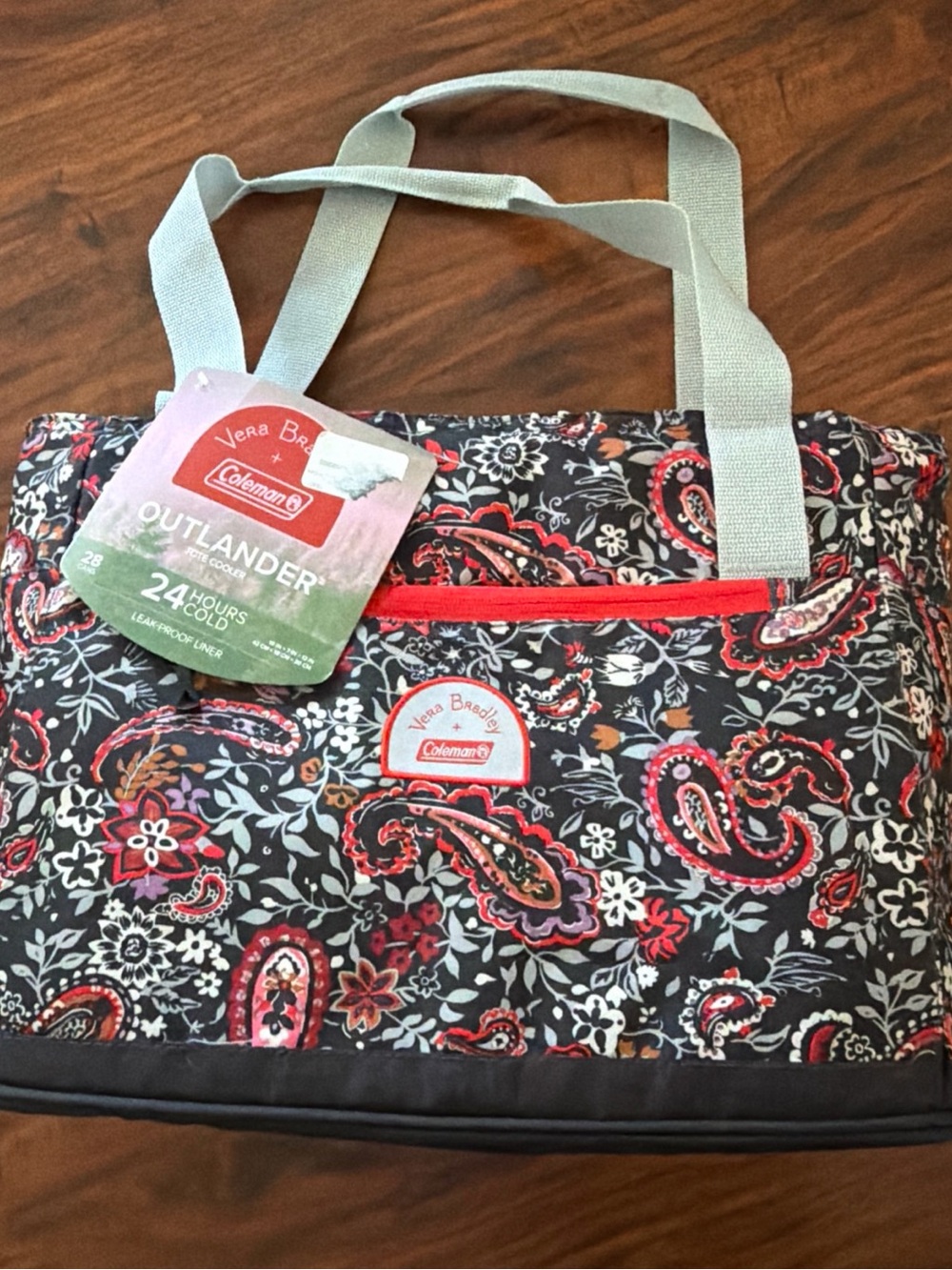 VERA BRADLEY COLEMAN OUTLANDER COOLER TOTE 28 CAN BAG NEW W TAG